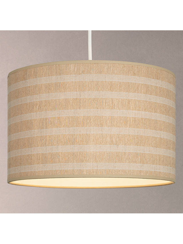 John Lewis Partners Weave Striped, Striped Lamp Shades