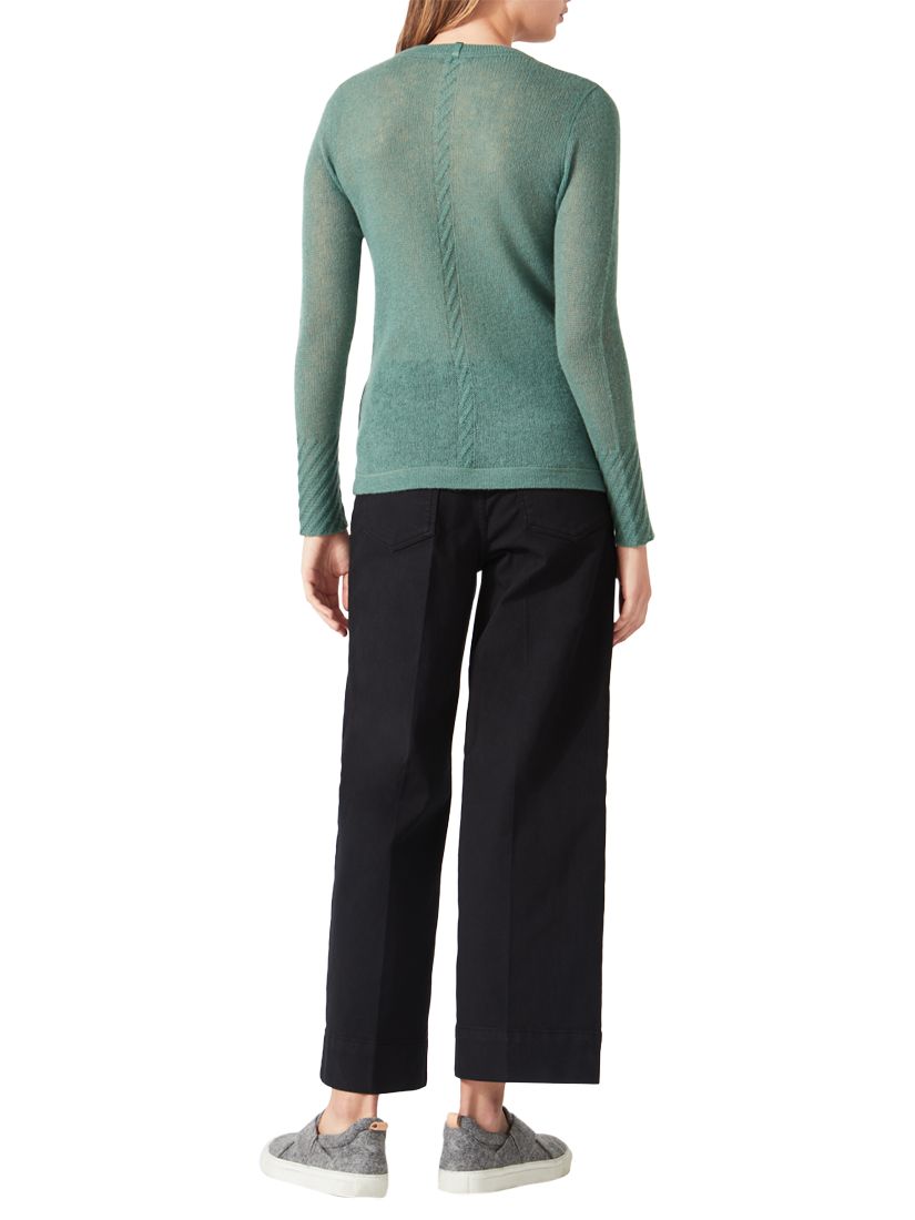 Jigsaw Cloud Cashmere Roll Neck Jumper, Charcoal at John Lewis & Partners