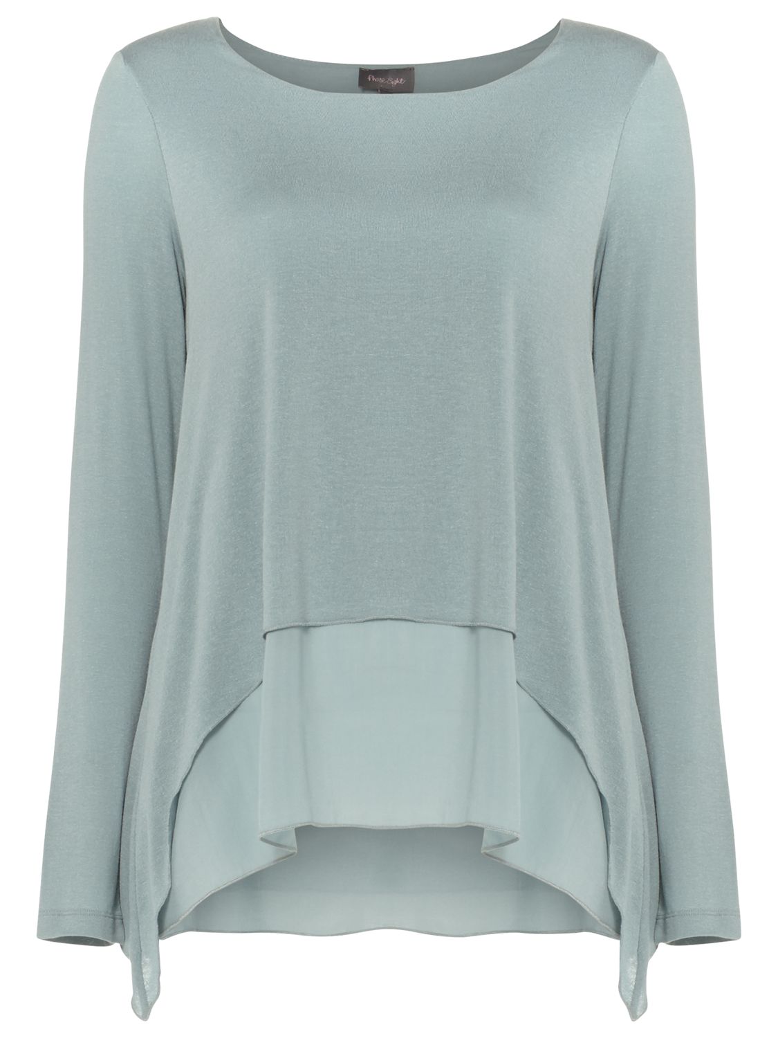 Phase Eight Ciera Double Layer Top, Sage at John Lewis & Partners
