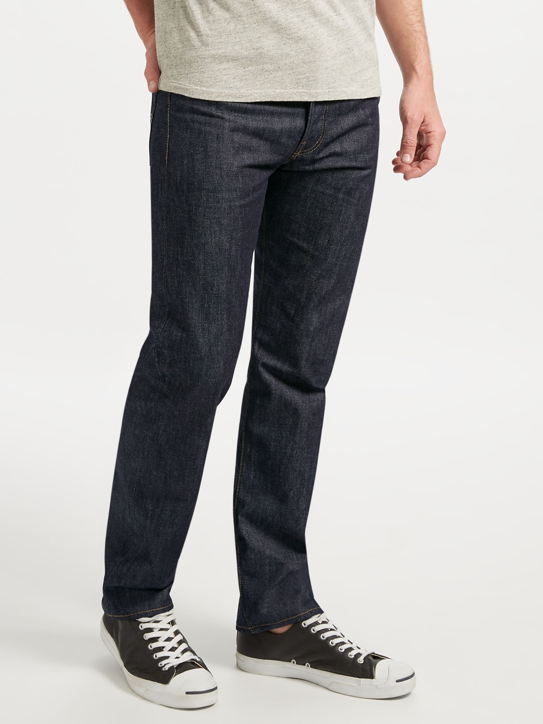 Levi's 501 Straight Leg Selvedge Jeans, Denim
