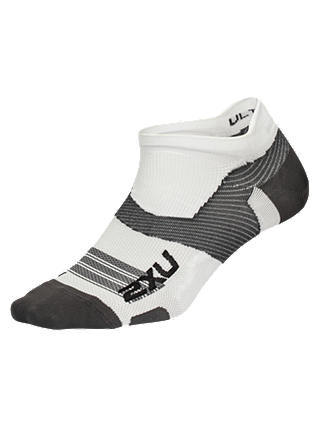 3 x 2XU Vectr Compression Socks, White, L (bundle)