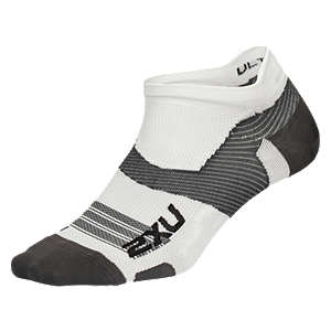 2XU Vectr Compression Socks, White, L