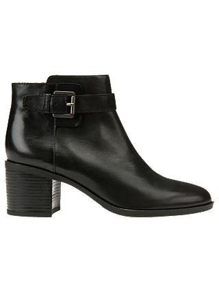 Geox Glynna Buckle Block Heeled Ankle Boots