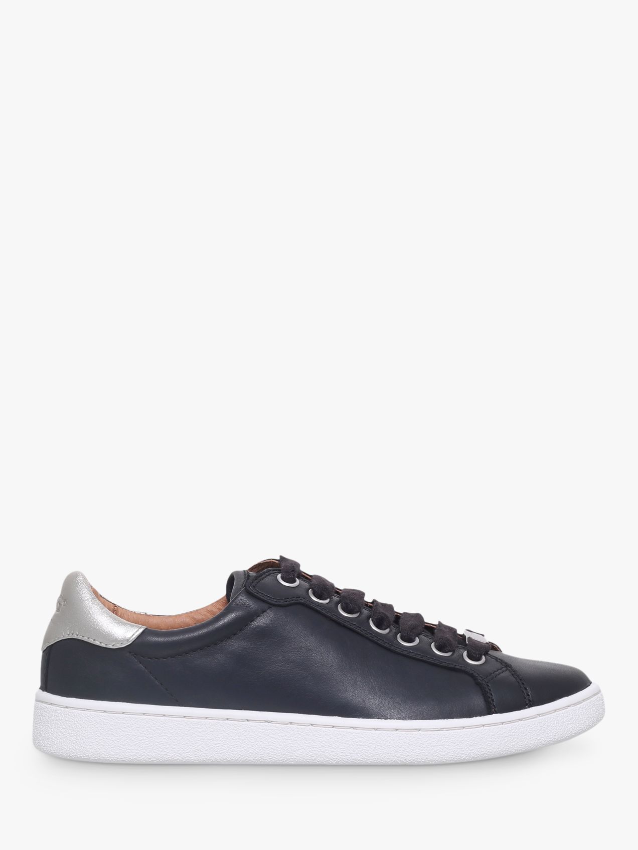 UGG Milo Lace Up Trainers, Black Leather