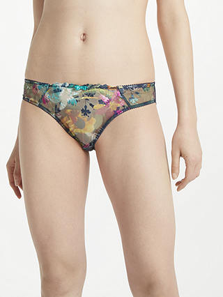 AND/OR Valentina Paradise Bloom Bikini Briefs, Navy/Multi