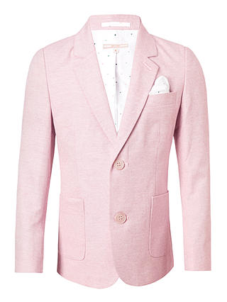 John Lewis & Partners Heirloom Collection Boys' Oxford Suit Jacket, Pink