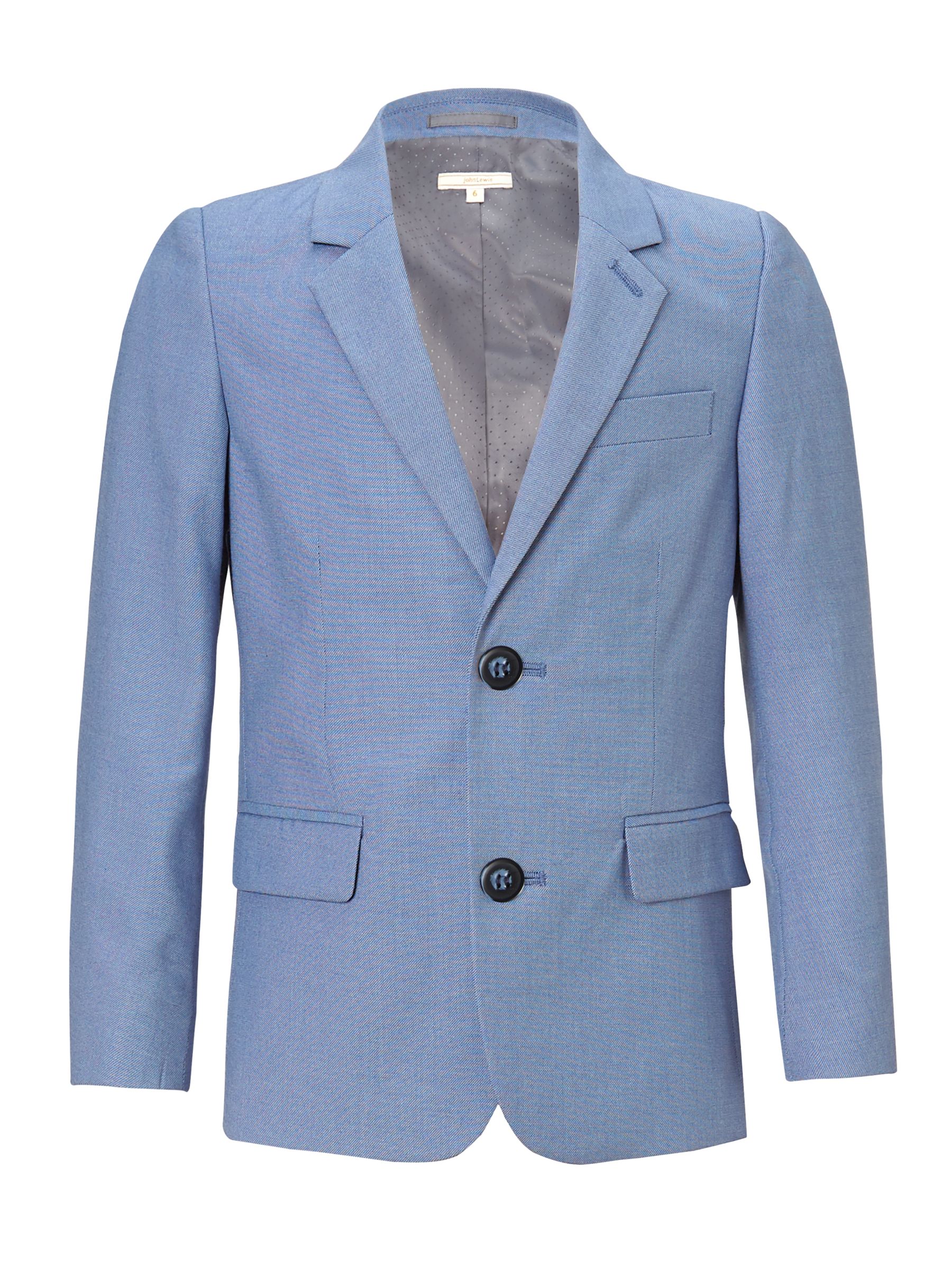 John Lewis Heirloom Collection Boys' Suit Jacket, Mid Blue
