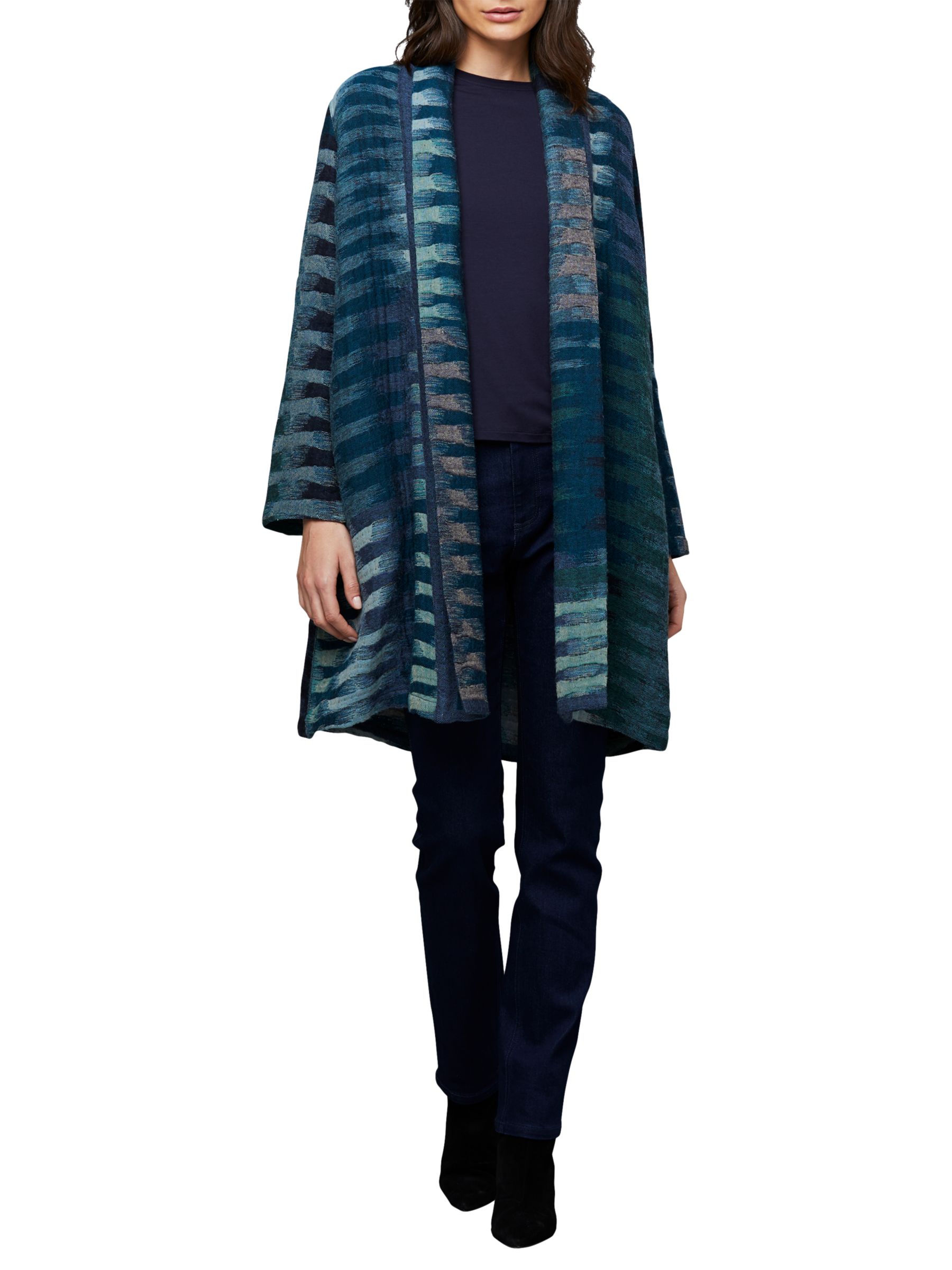East Ikat Design Wool Blanket Coat at John Lewis & Partners
