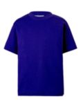 Short Sleeve Crew Neck PE T-Shirt, Purple