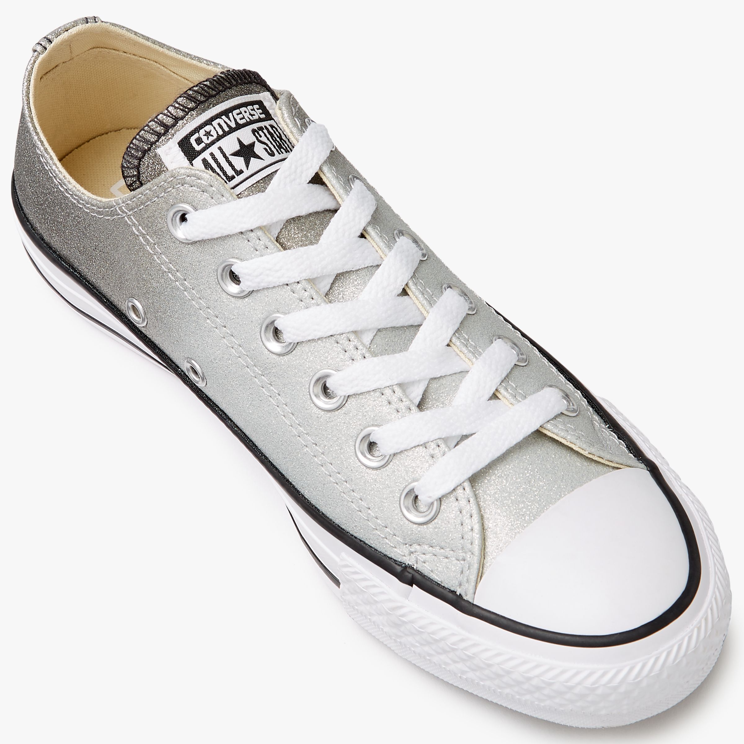 converse chuck taylor all star ox metallic trainers