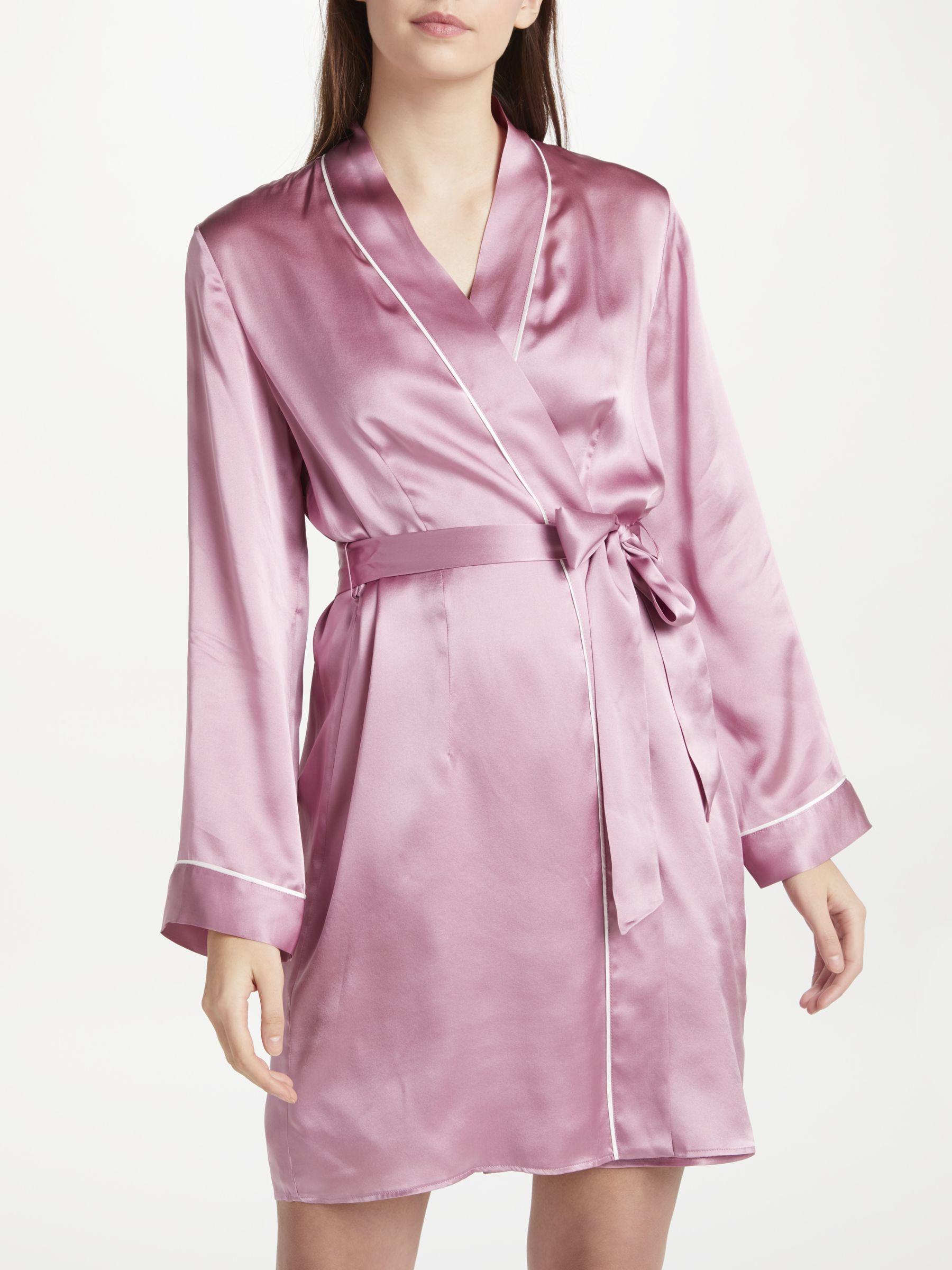 silk nightdress and dressing gown