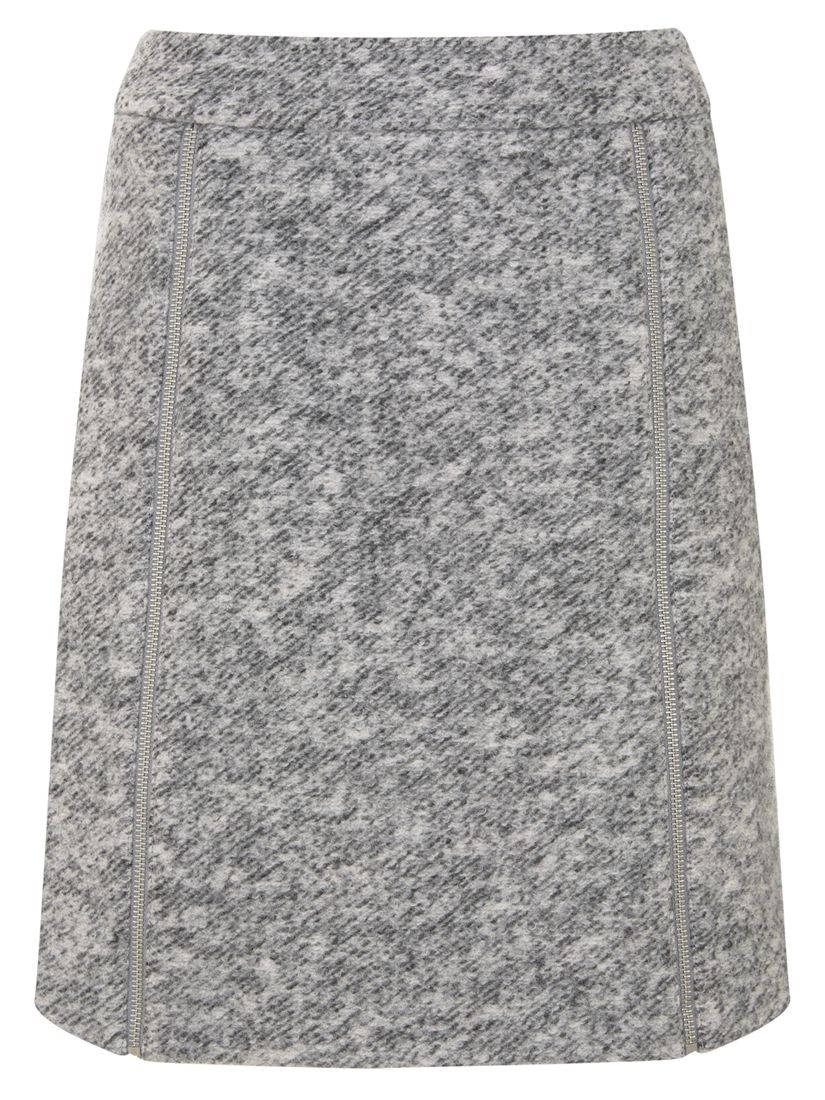 gray velvet skirt