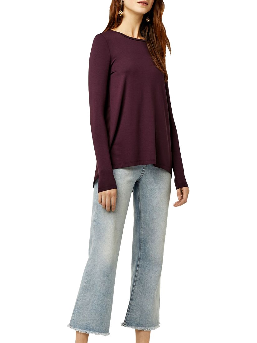 Warehouse Pleat Back Top, Berry