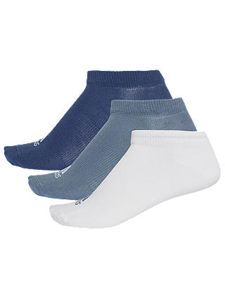 adidas Ankle Socks, Pack of 3, Blue/Indigo/White