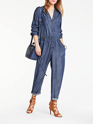 AND/OR Carly Jumpsuit, Mid Blue Wash