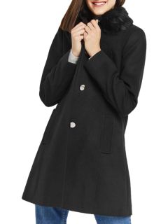 Oasis Olivia Princess Coat, Black, XS