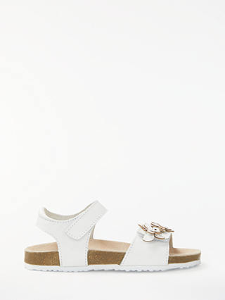 John Lewis & Partners Children's Butterfly Sandals, White