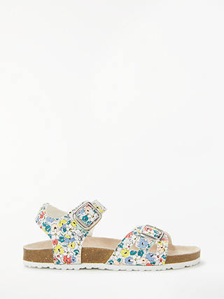 John Lewis & Partners Children's Ava Floral Buckle Sandals, Multi