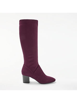 Boden Round Toe Stretch Knee High Boots