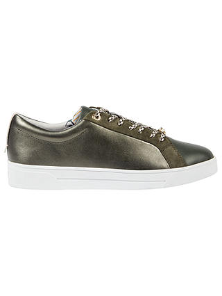 Ted Baker Pehrie Lace Up Trainers, Khaki