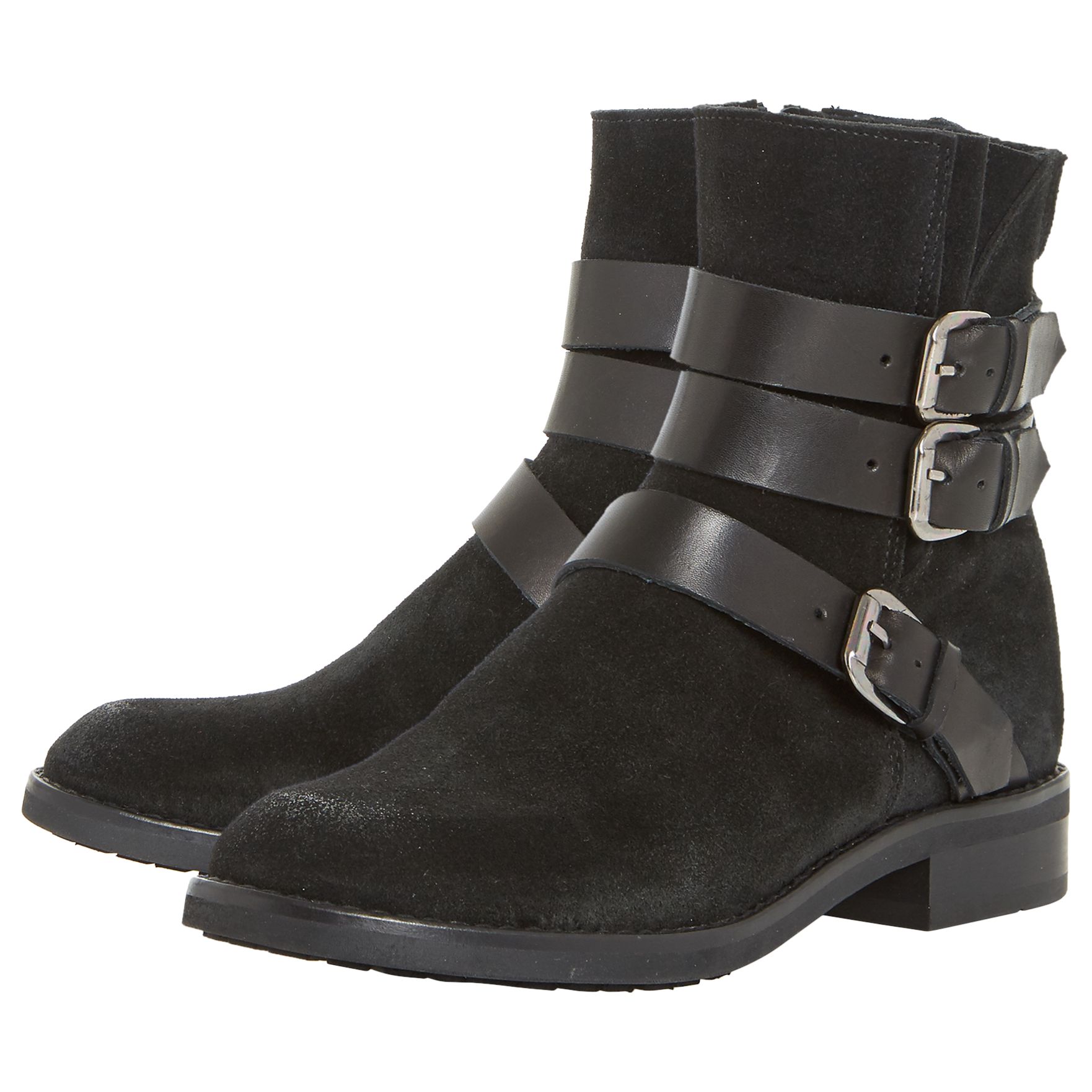Buckle Ankle Boots, Black at John Lewis 