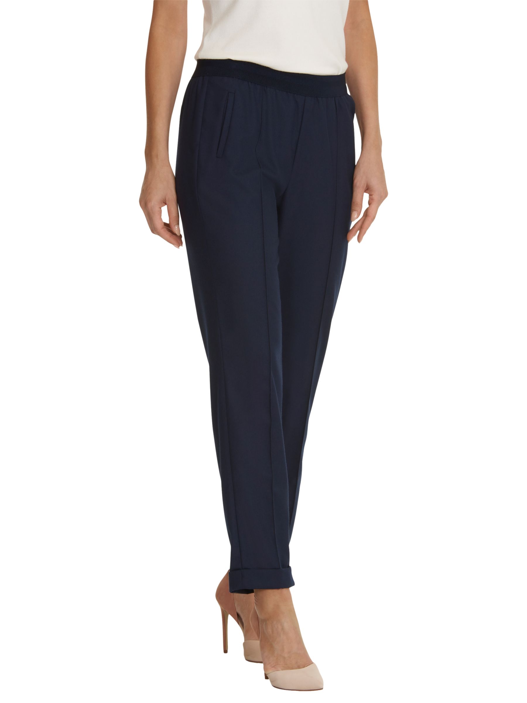 Betty Barclay Pull-On Trousers, Dark Sky, 8