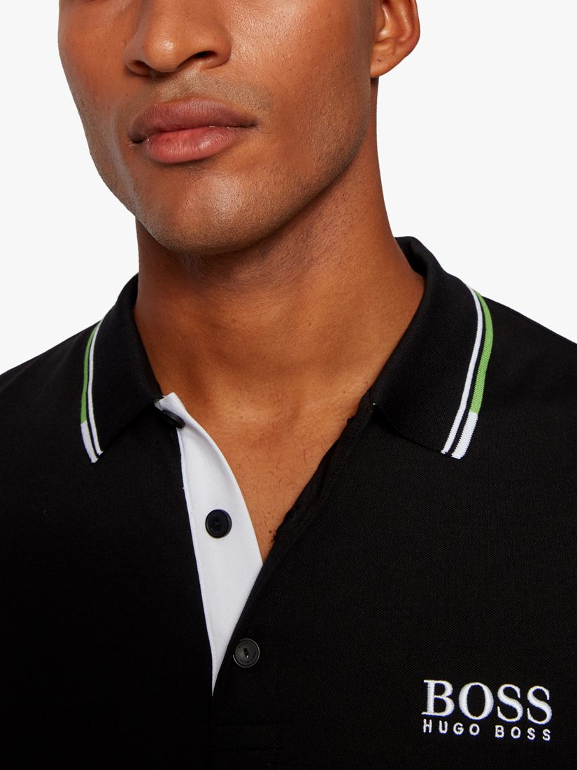 BOSS Green Pro Shirt, Black at John Lewis Partners