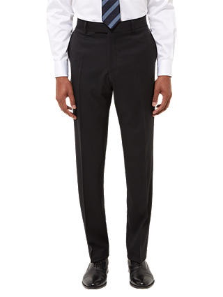 Jaeger Wool Twill Regular Fit Suit Trousers, Black