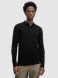 AllSaints Mode Merino Slim Fit Polo Shirt