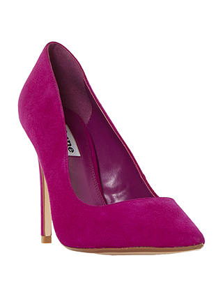 Dune Be Dazzled Diamante Court Shoes, Pink Suede