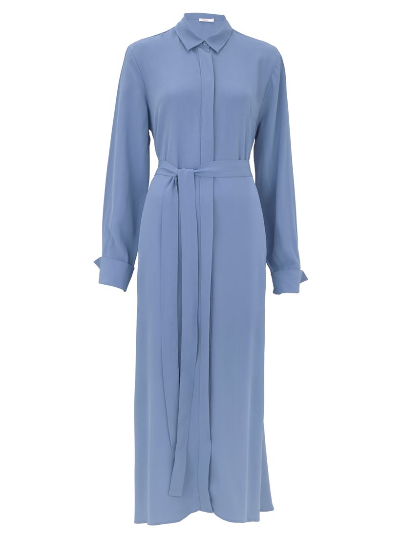 Finery Wandon Maxi Wrap Shirt Dress, Cornflower Blue
