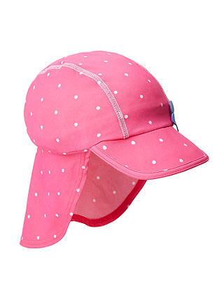 John Lewis & Partners Children's Spot Print Keppi Sun Hat, Pink