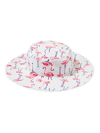 John Lewis & Partners Children's Reversible Flamingo Bucket Hat, Pink