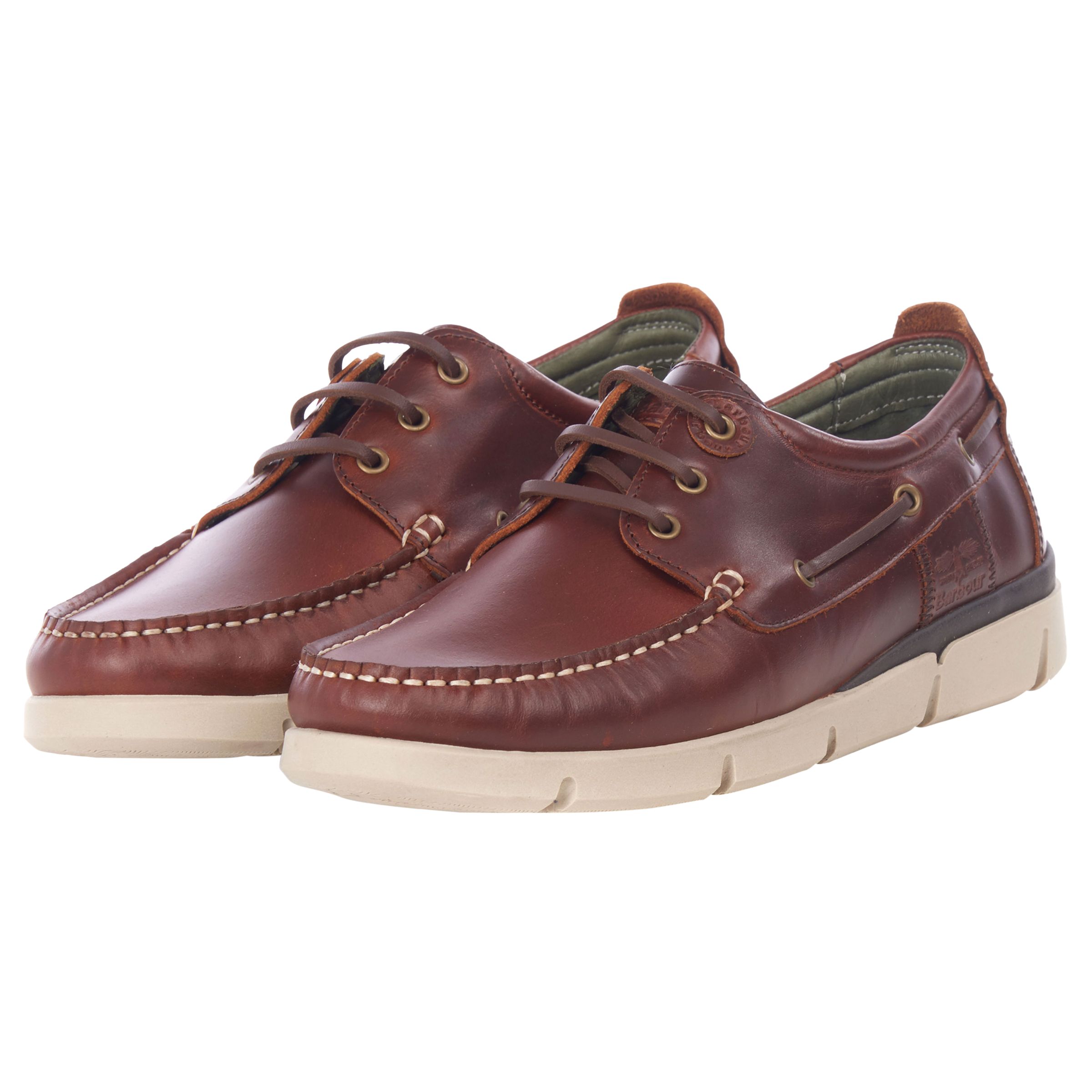 Barbour George Boat Shoes, Brown at 