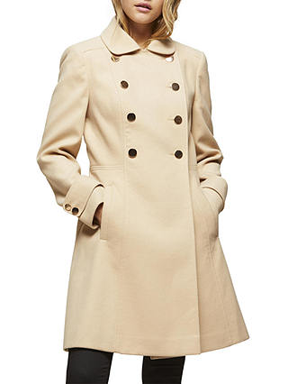Miss Selfridge Double Button Wool Coat