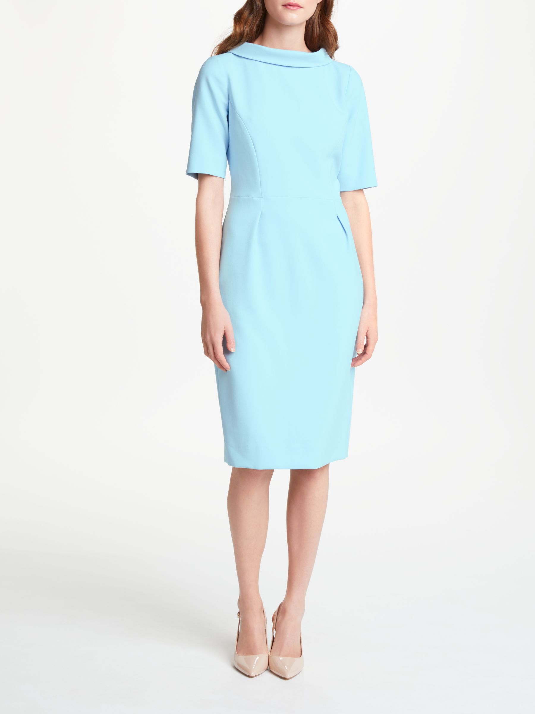 Bruce by Bruce Oldfield Picture Collar Dress, Blue, 16