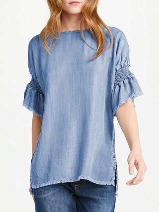 AND/OR Short Sleeve Top, Blue