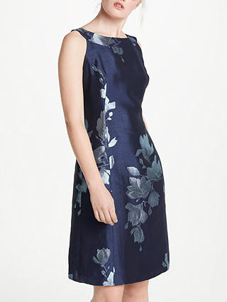 Bruce by Bruce Oldfield Jacquard Fit And Flare Dress, Navy