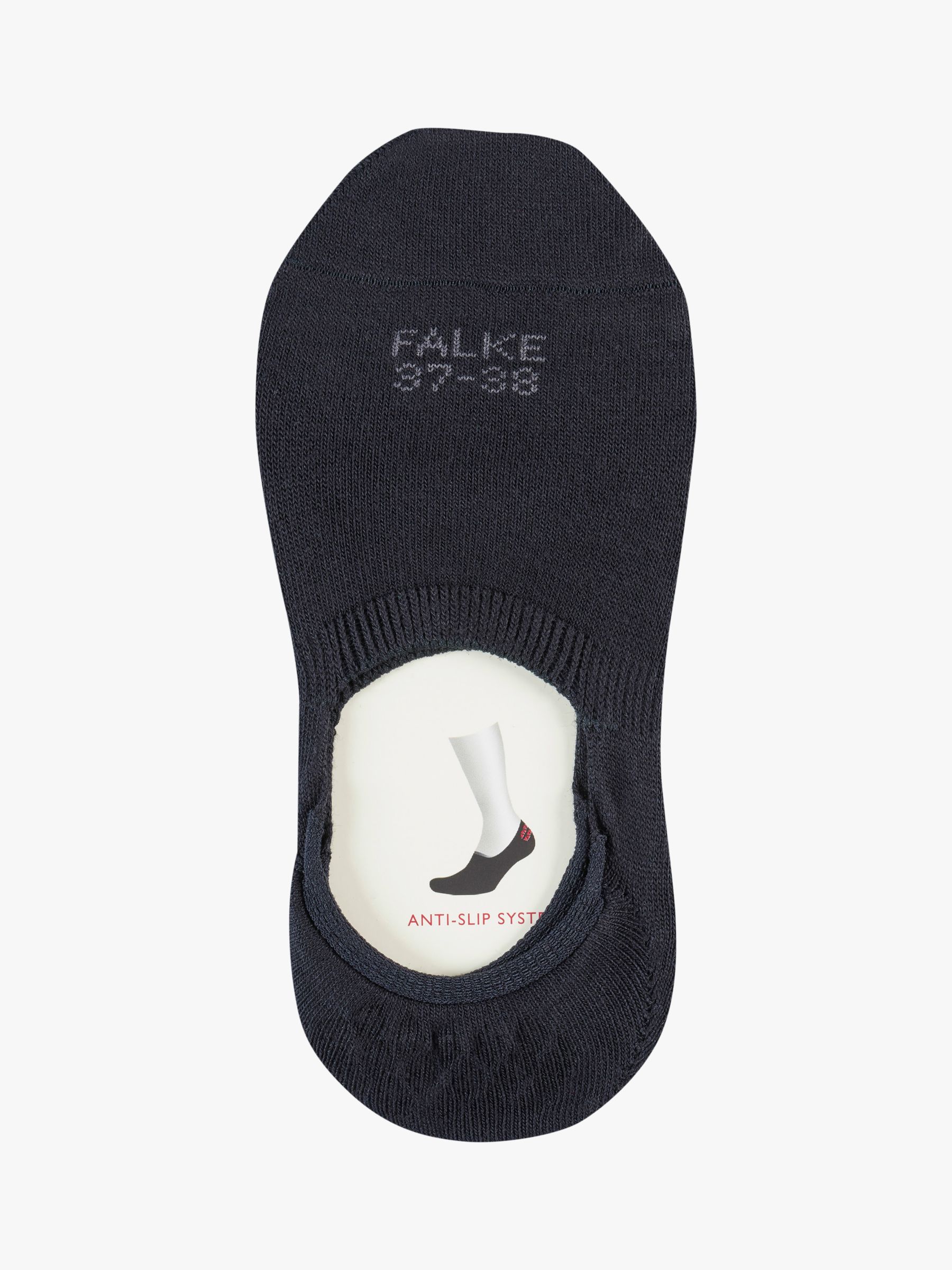FALKE Step No Show Socks, Black, S