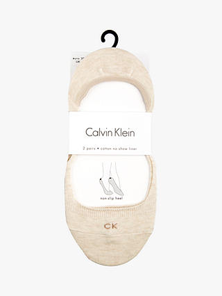 Calvin Klein Logo No Show Socks, Pack of 2