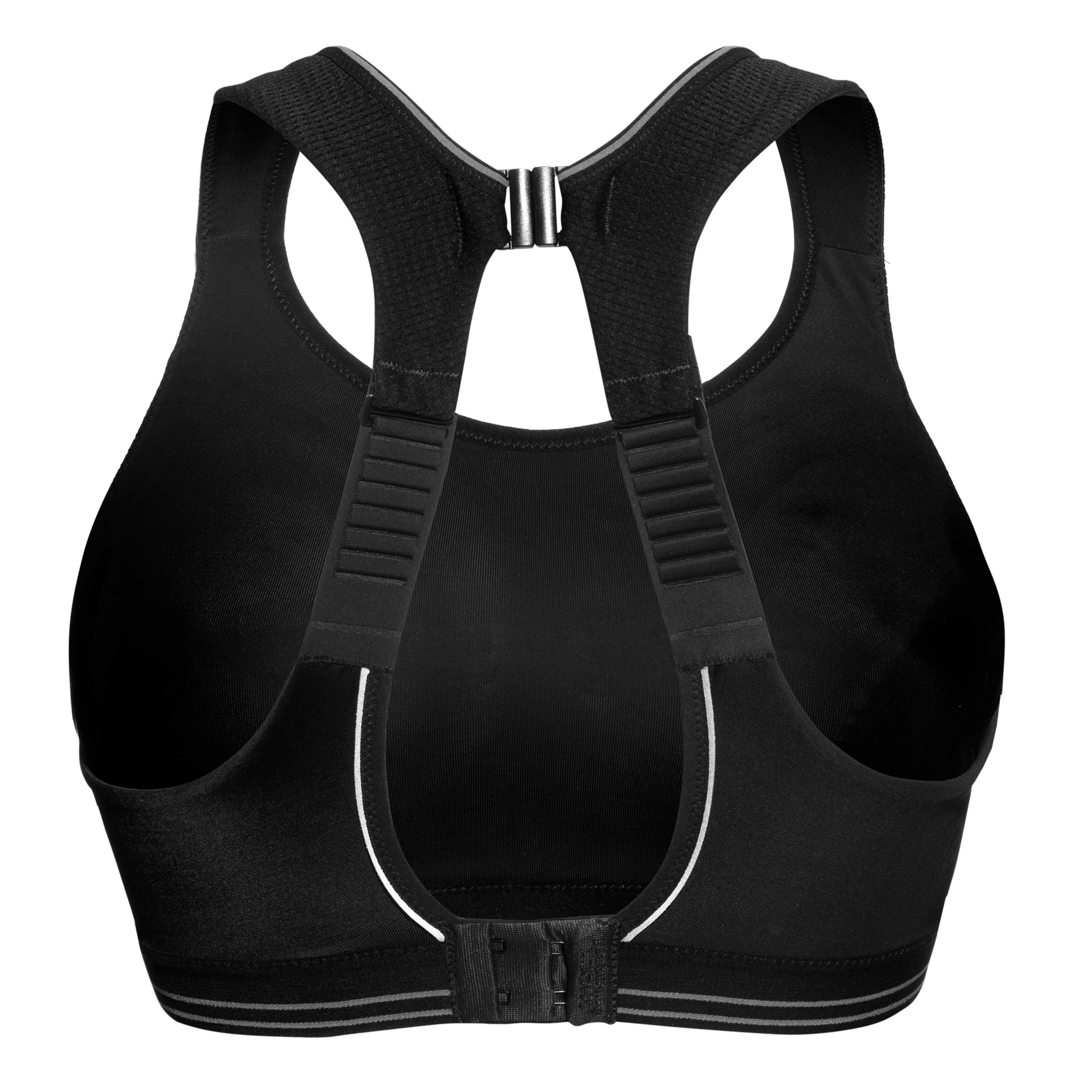 ROXY Athletic Sports Bra Size Women's Small. Black with Text Letters.  Strappy