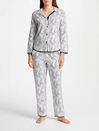 Cyberjammies Luna Spot Print Pyjama Set, White/Black