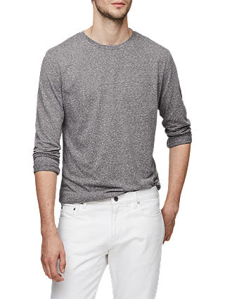 Reiss Barnington Long Sleeve T-Shirt, Grey