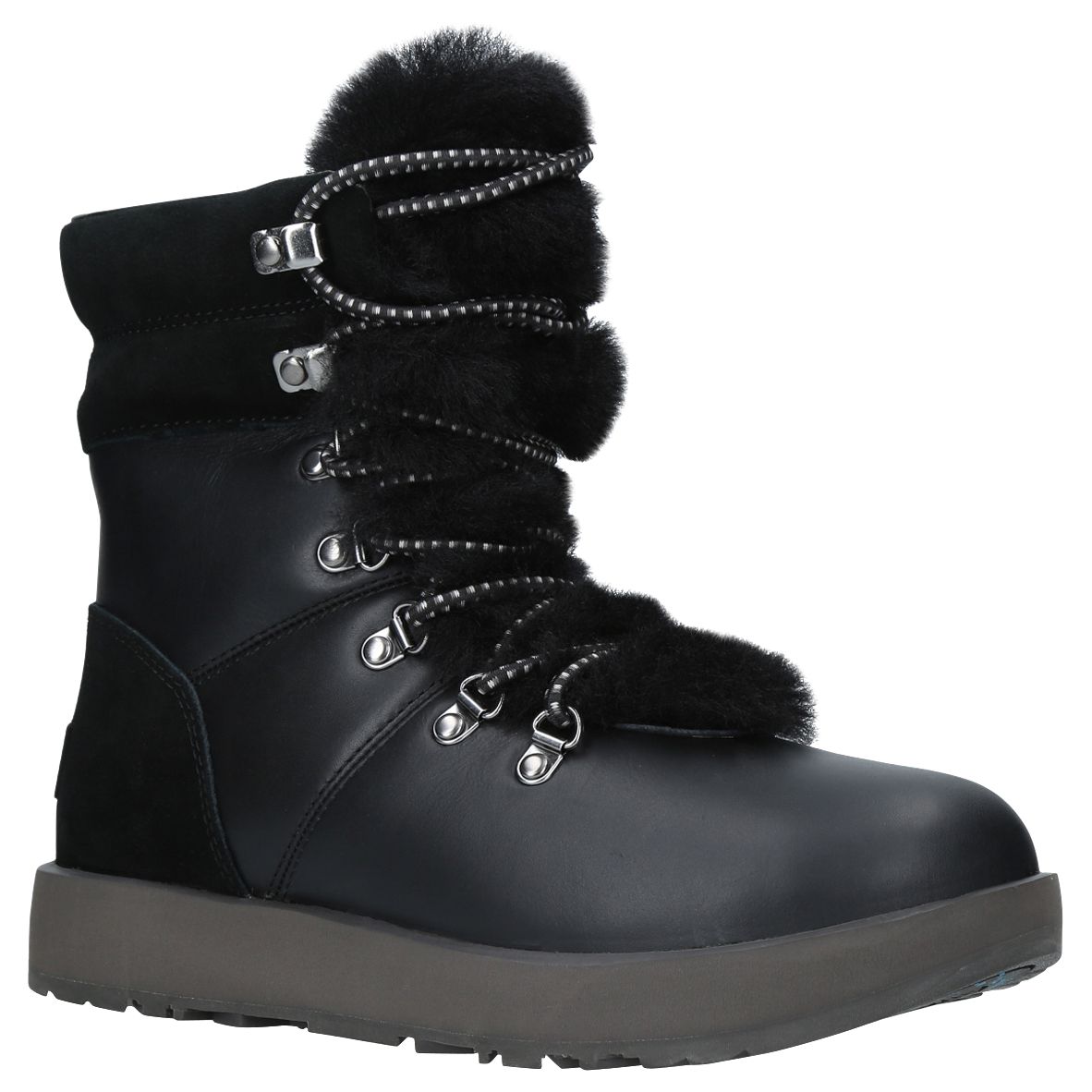ugg viki waterproof shearling & leather boots
