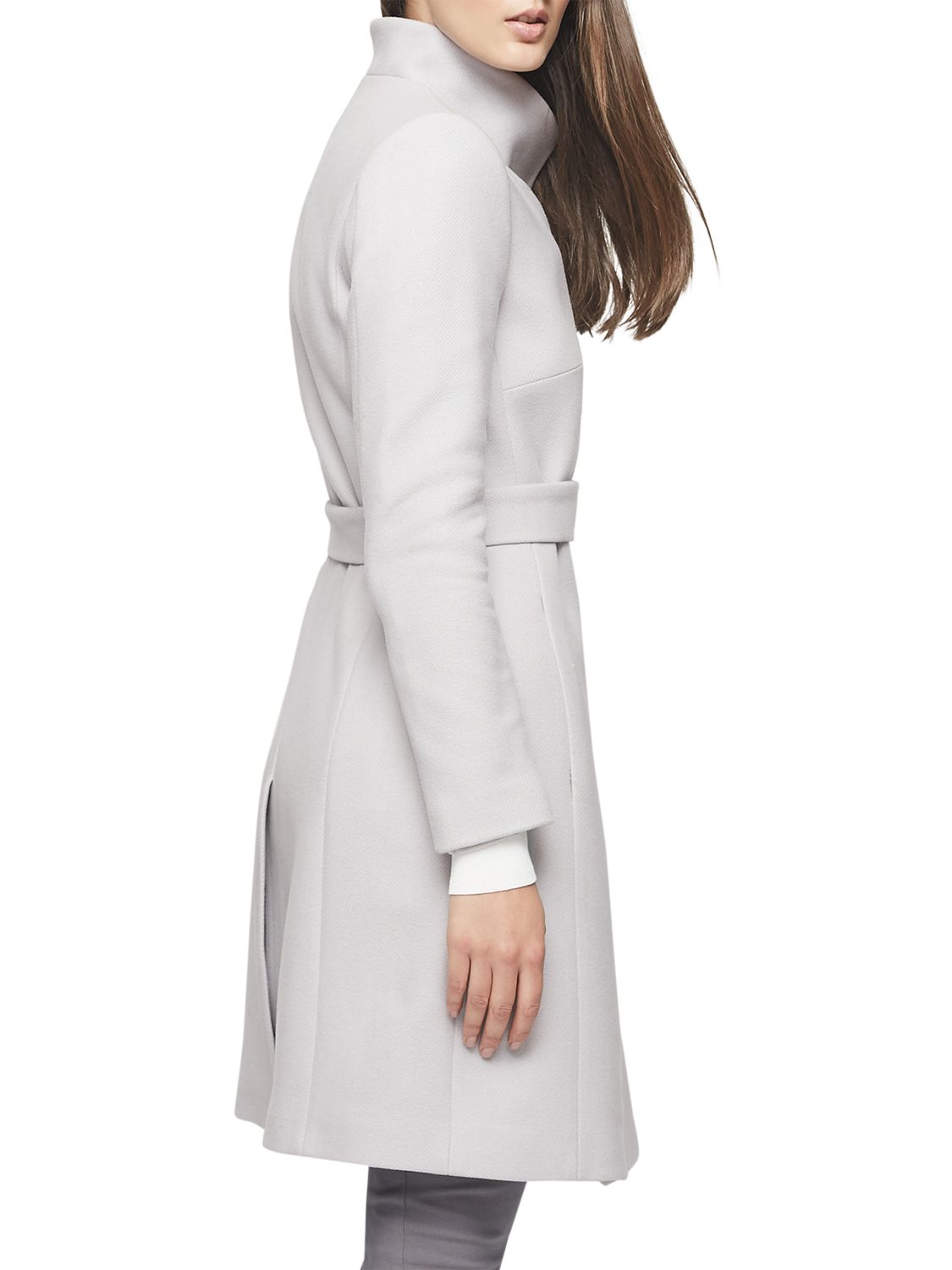Reiss Harri Belted Wrap Collar Trench Coat at John Lewis & Partners
