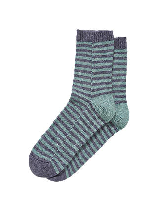 Brora Cashmere Rich Striped Bed Socks
