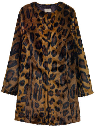 hush Leo Faux Fur Coat, Leopard