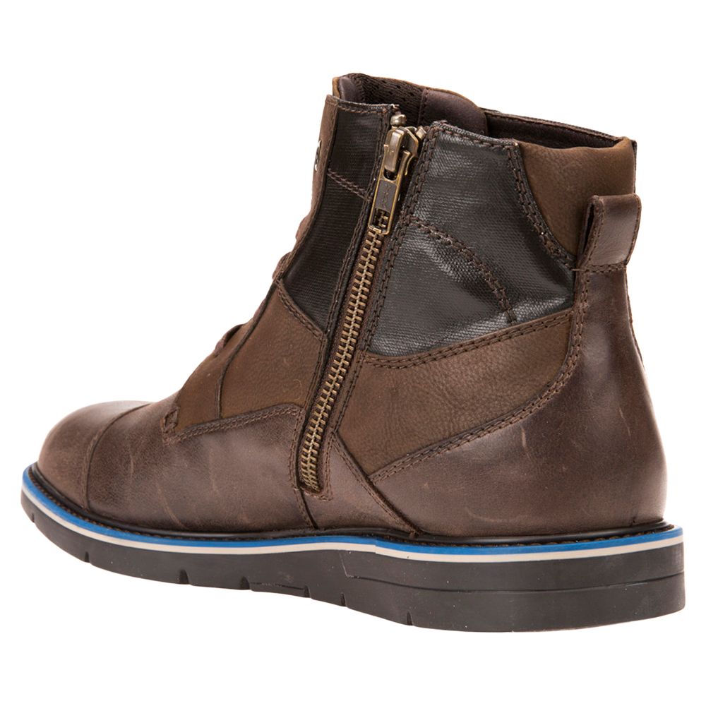 Fonética arcilla Natura Geox Uvet Lace-Up Leather Boots, Multi Brown