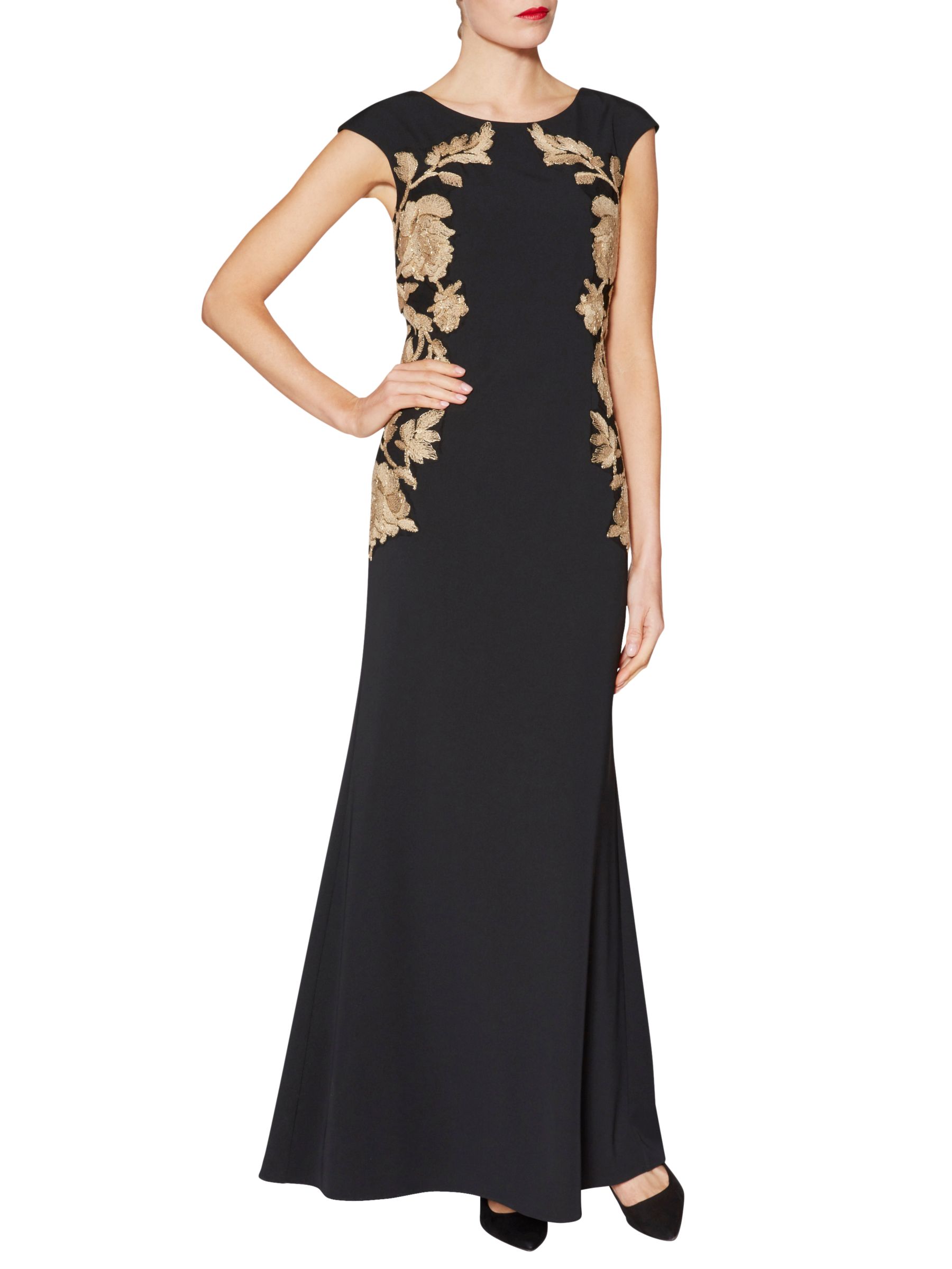 Gina Bacconi Florence Embroidered Maxi Dress