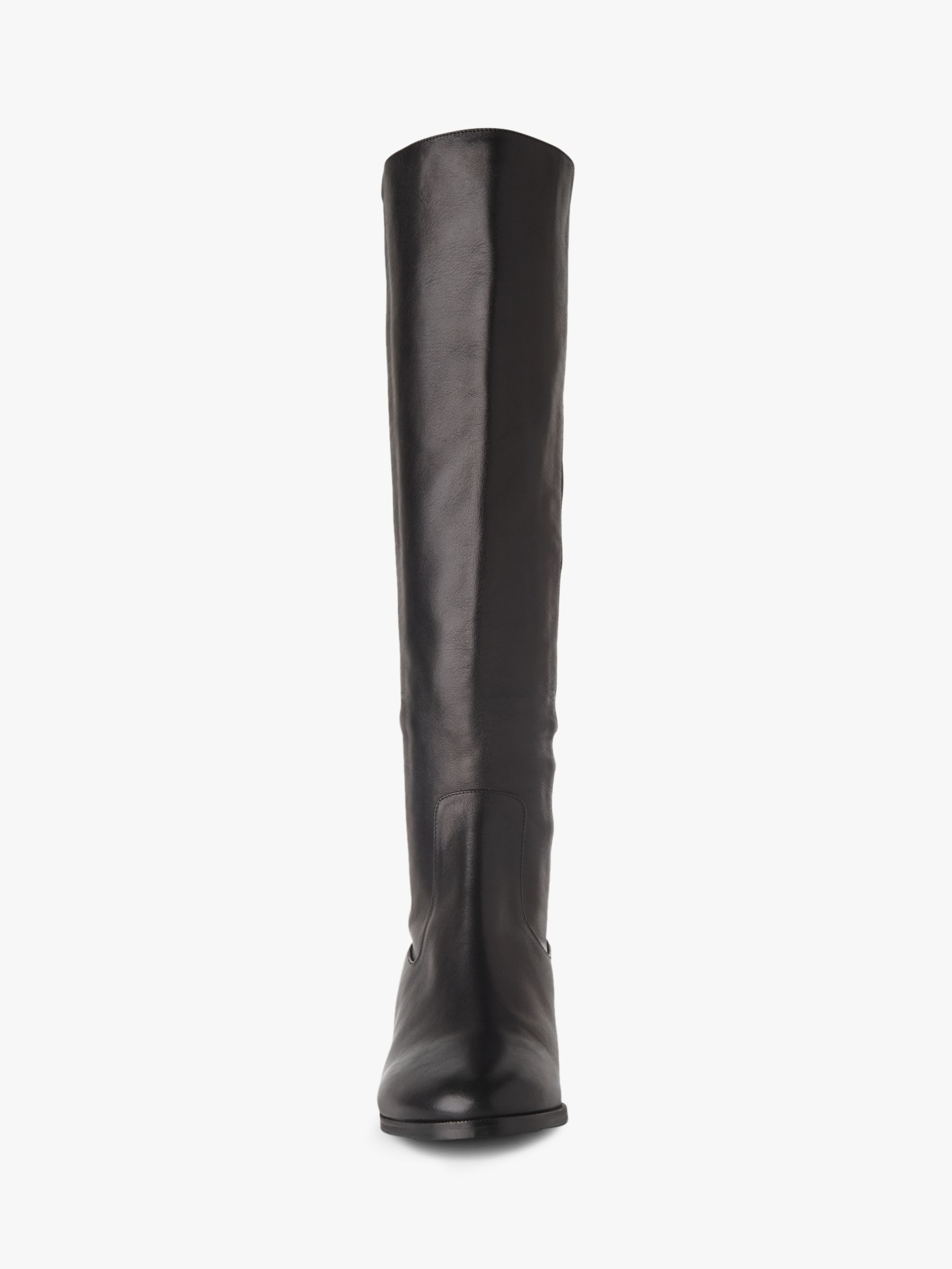 Buy L.K.Bennett Bella Knee High Sock Boots, Black Nappa Online at johnlewis.com